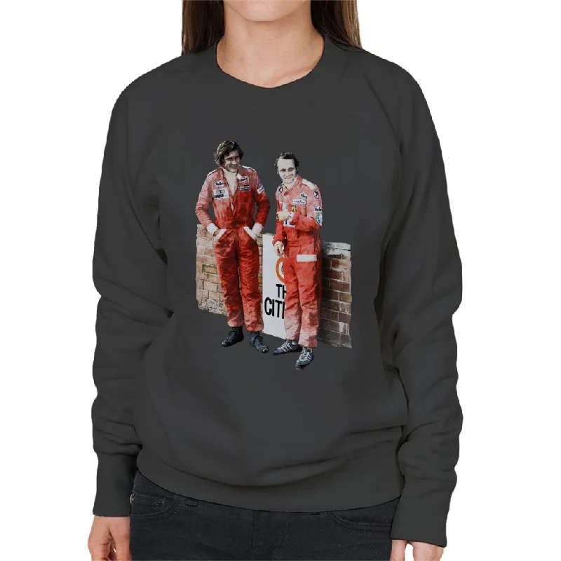 Motorsport Images James Hunt & Niki Lauda South African GP 1976 Women's Sweatshirt