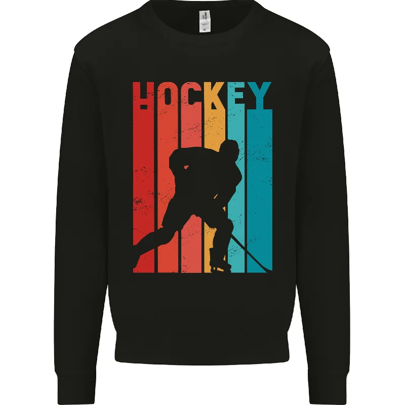 A Retro Ice Hockey Player Mens Sweatshirt Jumper