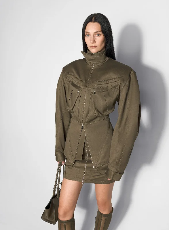 khaki cargo jacket