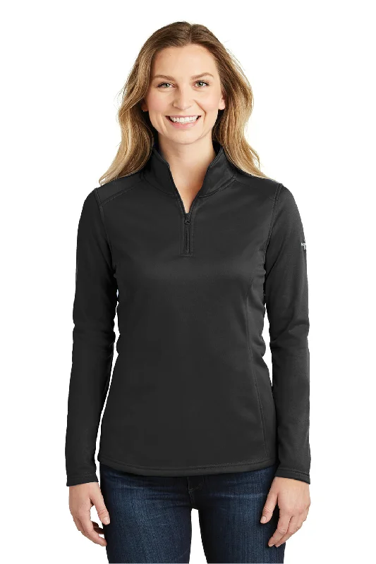 The North Face Womens Tech Pill Resistant Fleece 1/4 Zip Jacket - Black - Closeout