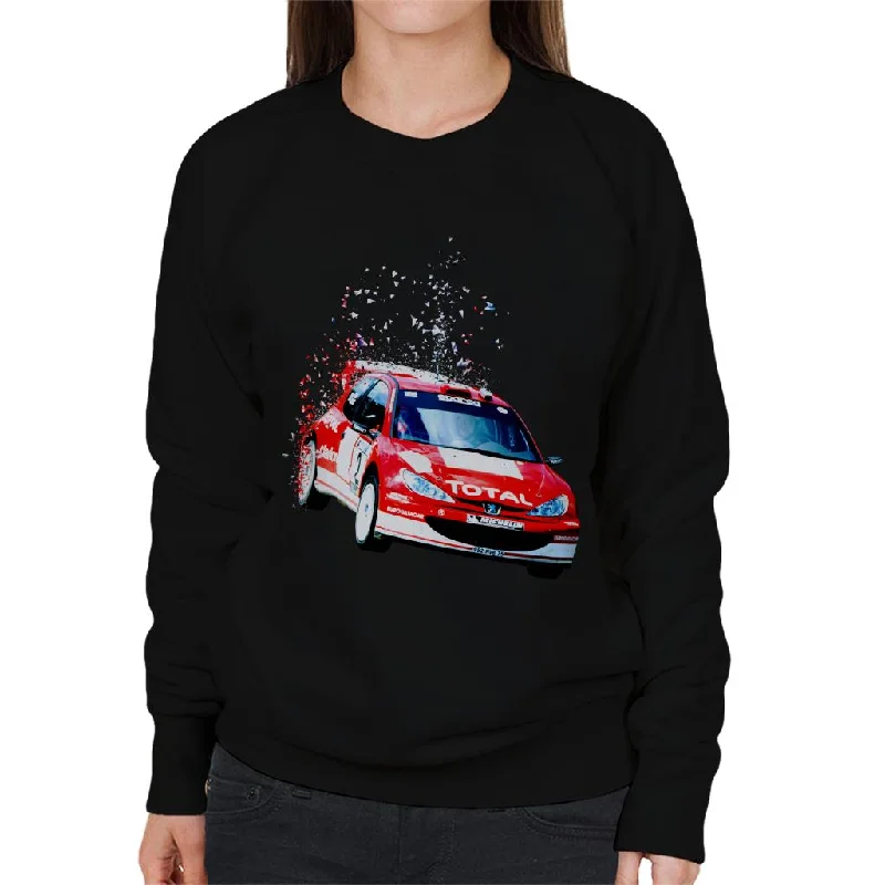 Motorsport Images Peugeot 206 WRC Fade Women's Sweatshirt