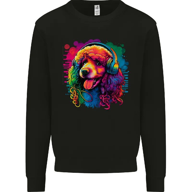 A Retro Poodle Dog Mens Sweatshirt Jumper