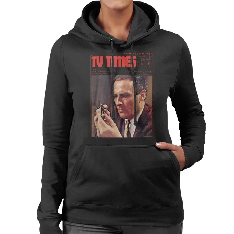 TV Times Edward Woodward 1967 Cover Women's Hooded Sweatshirt