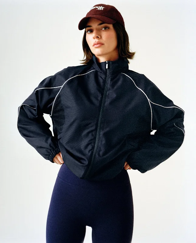 Piping Track Jacket - Navy Blue