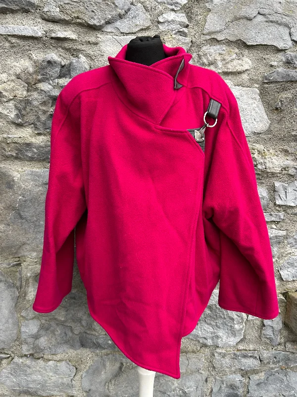 90s pink woolly jacket uk 12-14