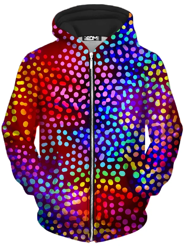 Solar Dots Unisex Zip-Up Hoodie