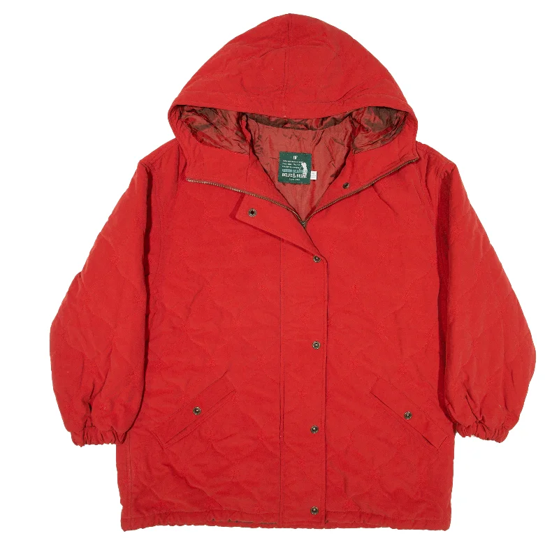 BELFE & BELFE Parka Jacket Red Womens XL