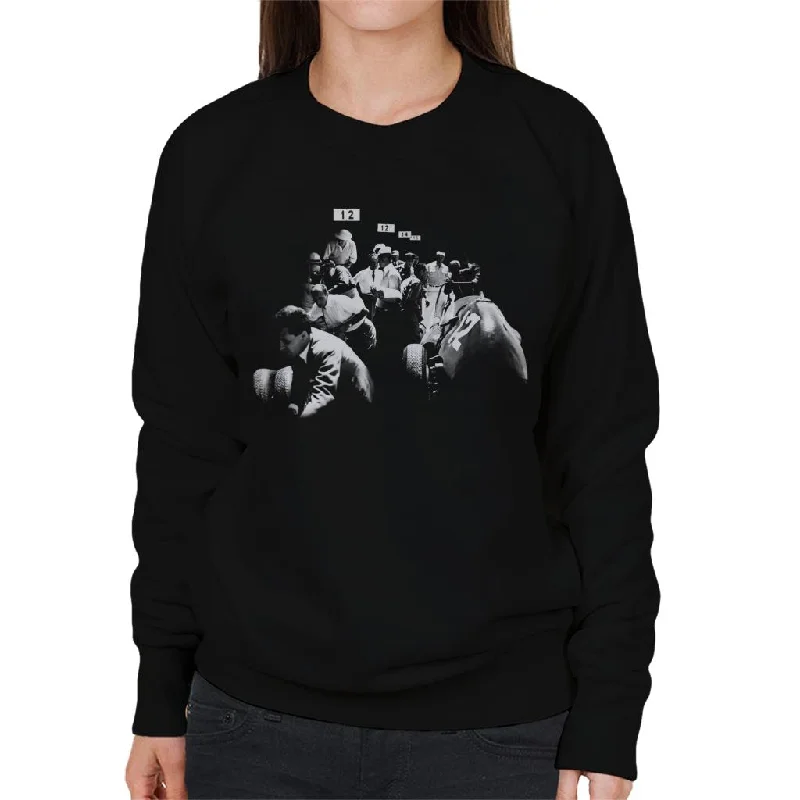 Motorsport Images Monza 1958 Pit Stop Women's Sweatshirt