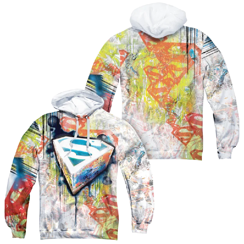 Superman Urban Shields - All-Over Print Pullover Hoodie