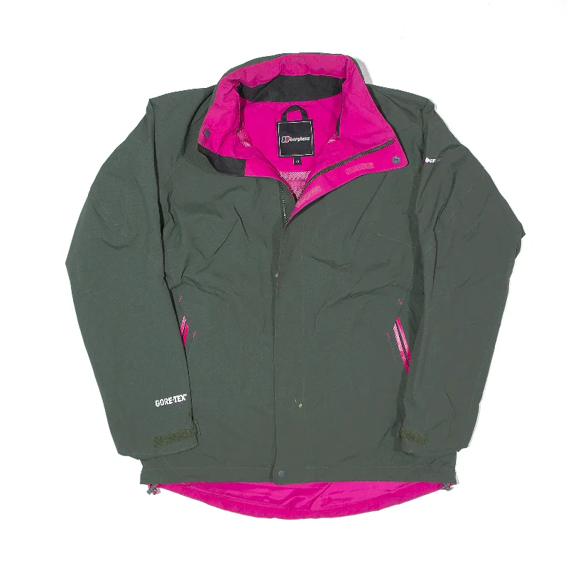 BERGHAUS Shell Jacket Green Womens UK 10