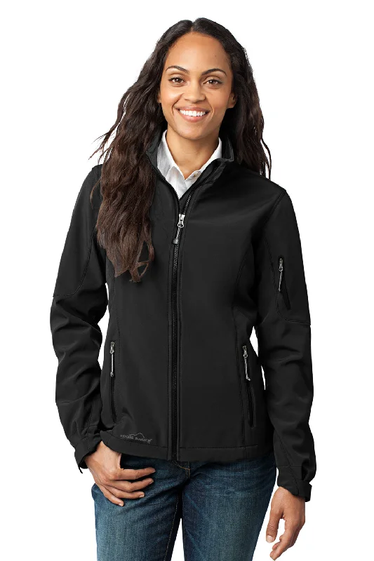 Eddie Bauer Womens Water Resistant Full Zip Jacket - Black