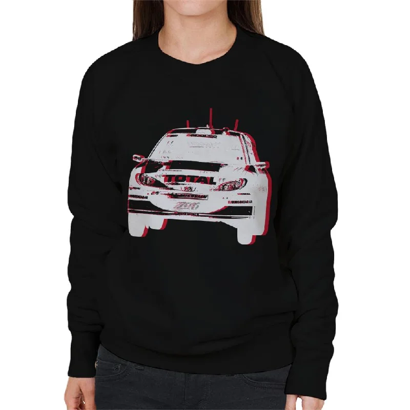 Motorsport Images Peugeot 206 WRC Mid Air Women's Sweatshirt