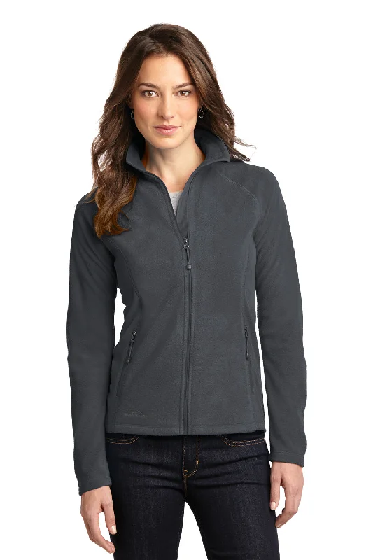 Eddie Bauer Womens Pill Resistant Microfleece Full Zip Jacket - Steel Grey