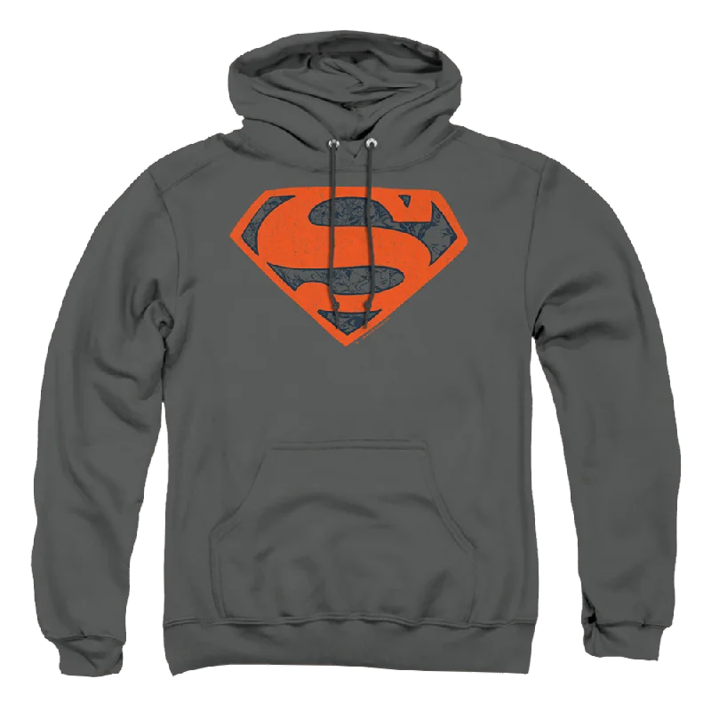 Superman Vintage Shield Collage - Pullover Hoodie