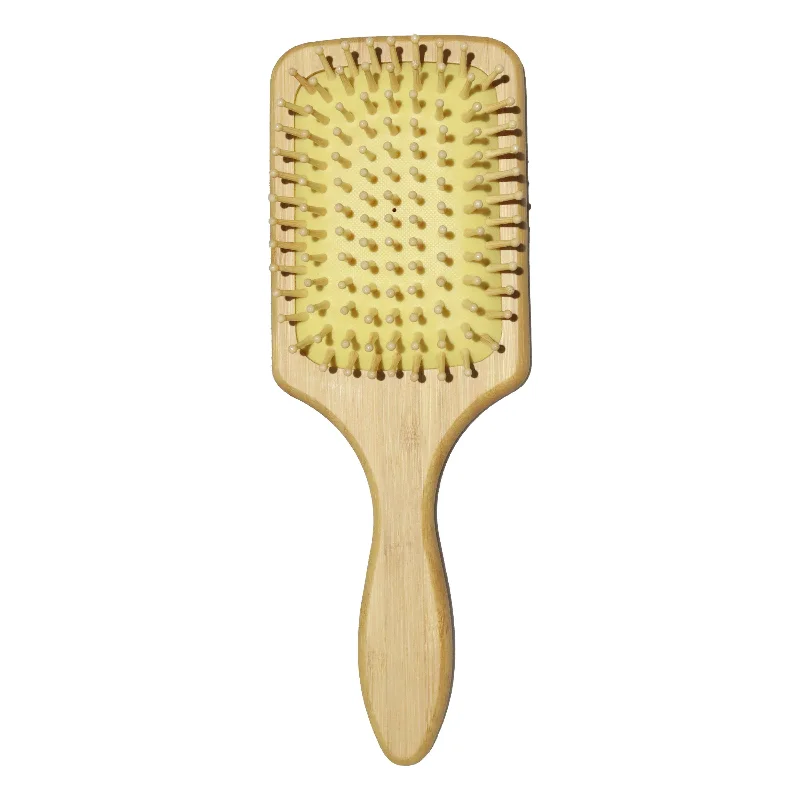 Beige Wooden Hair Brush