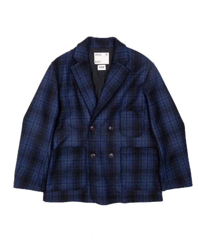 Blazer Monitoba Wool Check Blue/Black