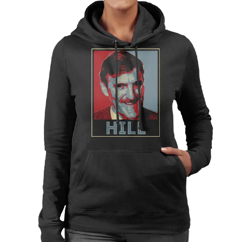 TV Times Jimmy Hill Sports Presenter Women's Hooded Sweatshirt