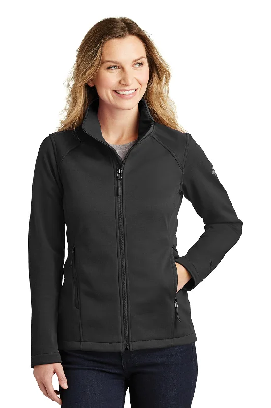 The North Face Womens Ridgeline Wind & Water Resistant Full Zip Jacket - Black - Closeout