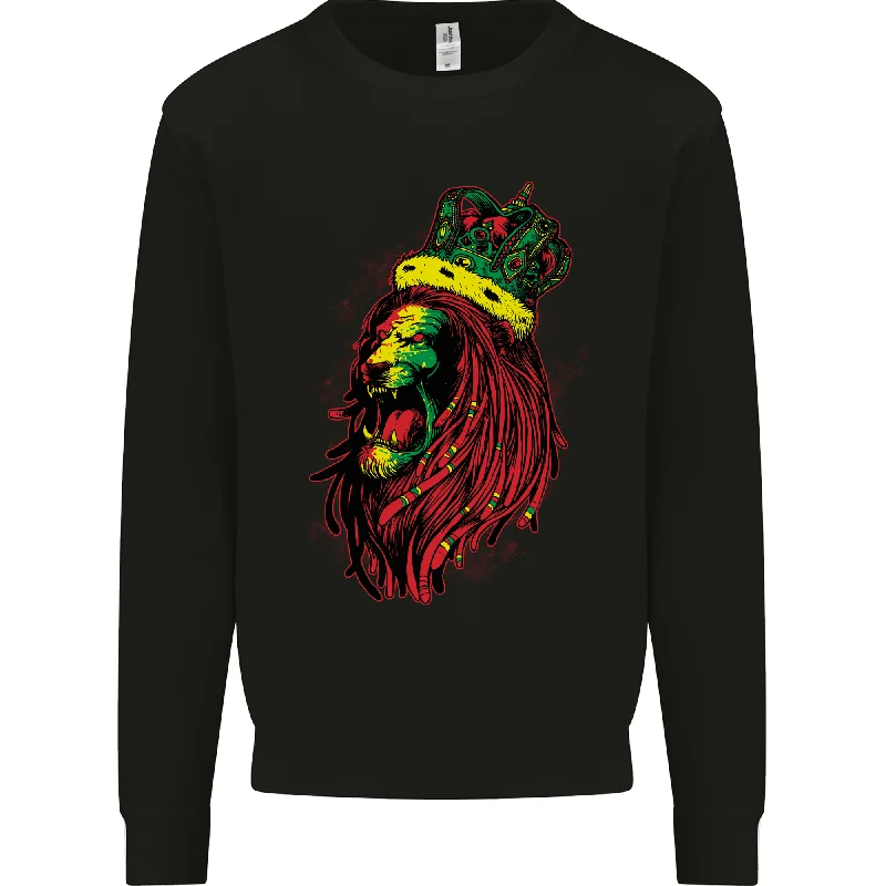 A Roaring Jamaican Lion Reggae Music Jamaica Mens Sweatshirt Jumper