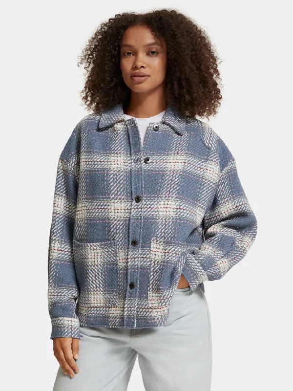 Lightweight checked overshirt