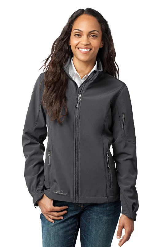 Eddie Bauer Womens Water Resistant Full Zip Jacket - Steel Grey