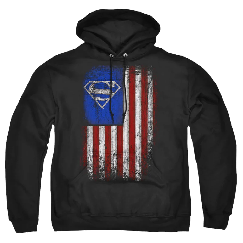 Superman Old Glory Shield - Pullover Hoodie