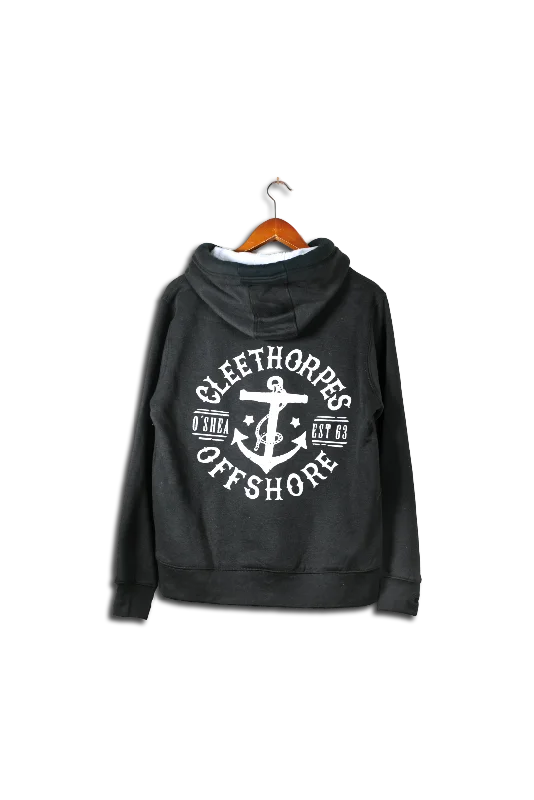 Cleethorpes Black Overhead Hoody- Offshore-