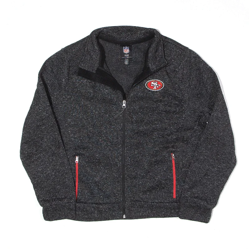 NFL San Francisco 49ers Fleece Jacket Grey Womens XL