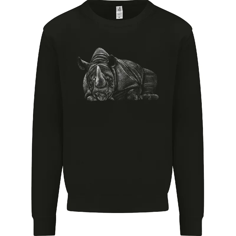 A Rhino Rhinoceros Mens Sweatshirt Jumper