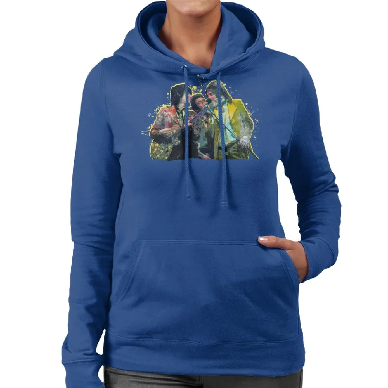 TV Times Rod Stewart With The Faces And Ronnie Wood Women's Hooded Sweatshirt