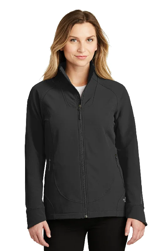 The North Face Womens Tech Wind & Water Resistant Full Zip Jacket - Black - Closeout